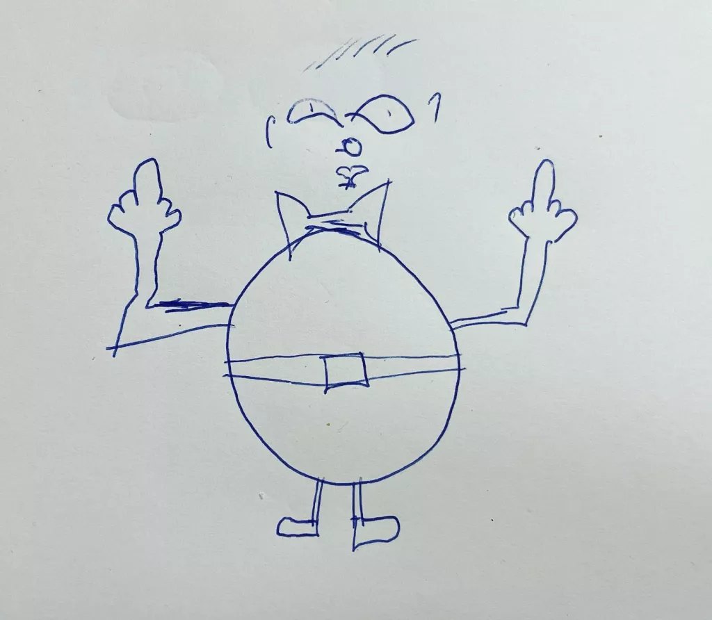 middle fingers